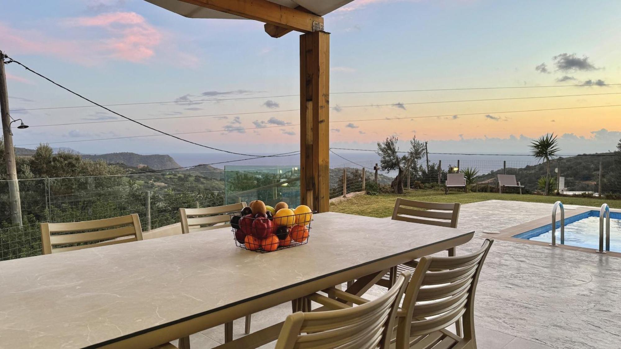 Villa Michael Triopetra Private Villa, Private Swimming Pool, Garden, Panoramic Sunset Kültér fotó