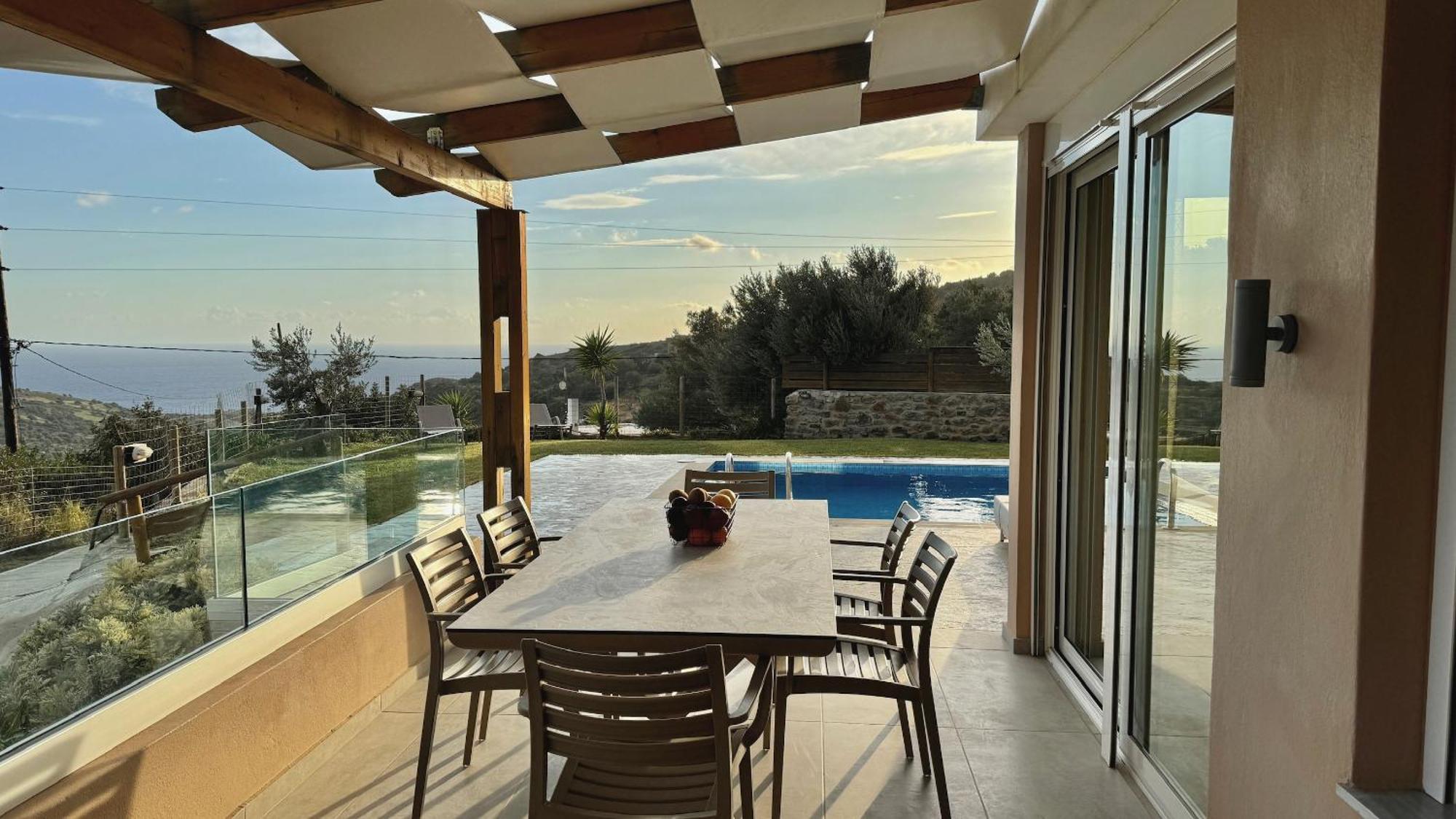 Villa Michael Triopetra Private Villa, Private Swimming Pool, Garden, Panoramic Sunset Kültér fotó