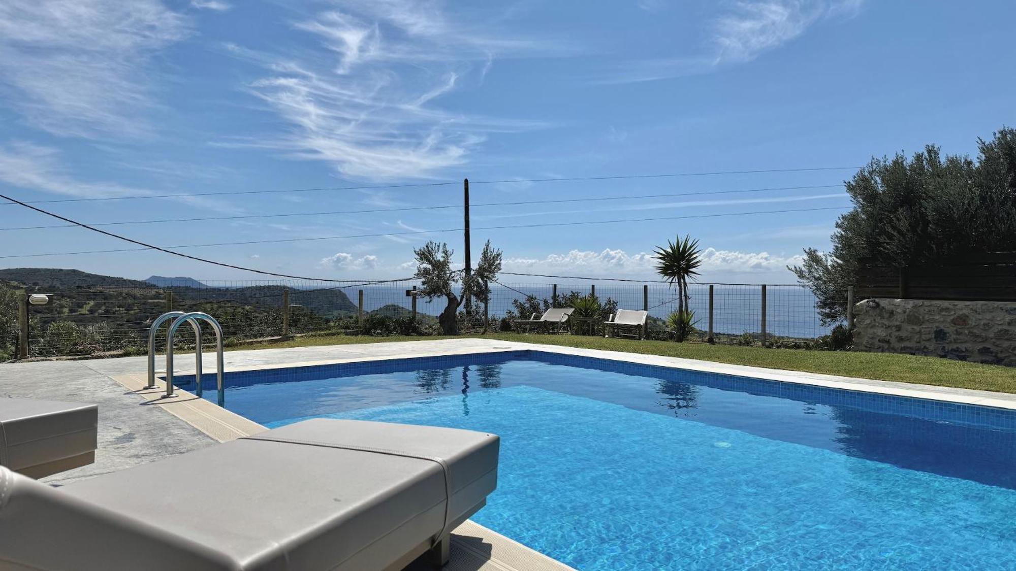 Villa Michael Triopetra Private Villa, Private Swimming Pool, Garden, Panoramic Sunset Kültér fotó