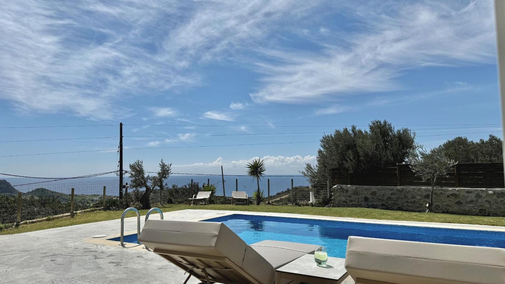 Villa Michael Triopetra Private Villa, Private Swimming Pool, Garden, Panoramic Sunset Kültér fotó