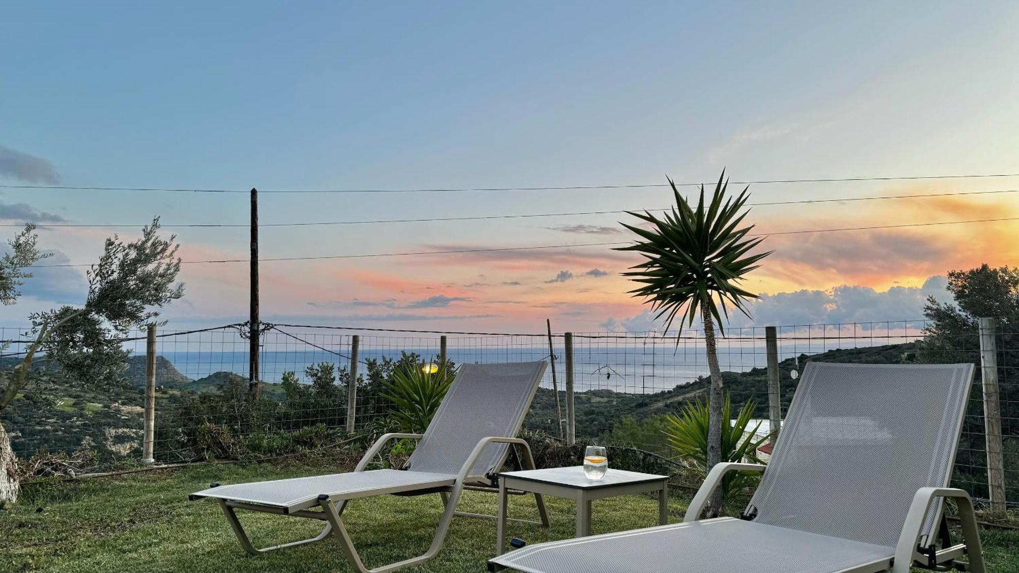 Villa Michael Triopetra Private Villa, Private Swimming Pool, Garden, Panoramic Sunset Kültér fotó