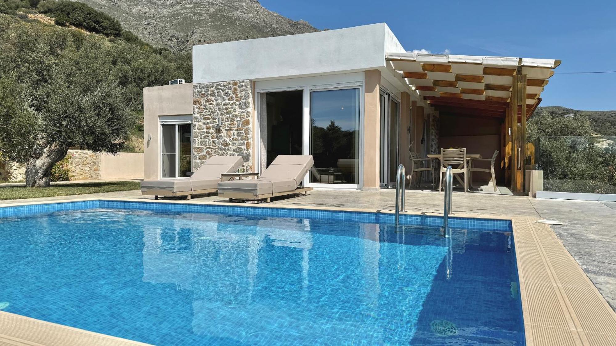 Villa Michael Triopetra Private Villa, Private Swimming Pool, Garden, Panoramic Sunset Kültér fotó